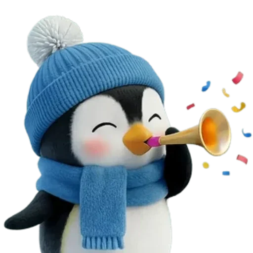 🐧 Стикер «Новогодний Пингвин» для Telegram