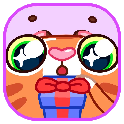 Стикер 10 Christmas Tiger