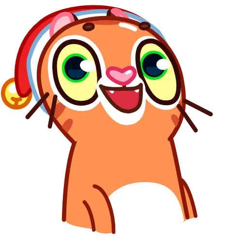 Стикер 2 Christmas Tiger