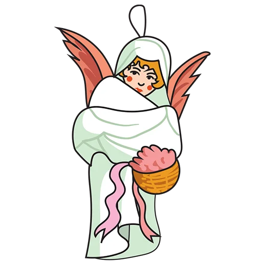 👼 Стикер «Christmas decorations» для Telegram