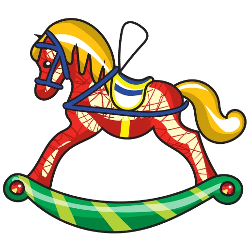 🐴 Стикер «Christmas decorations» для Telegram