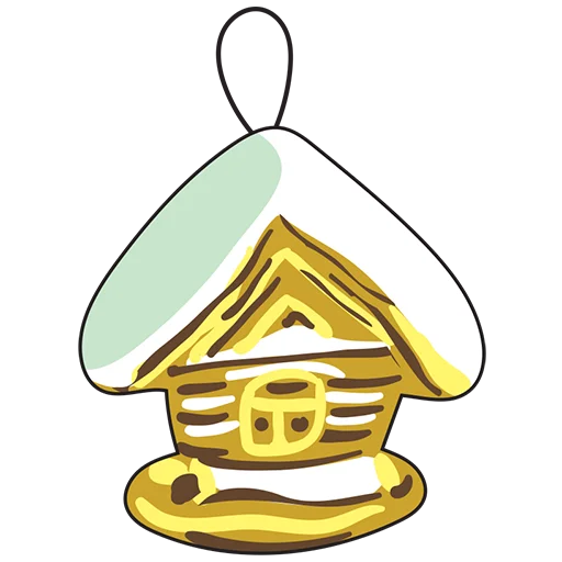 🏠 Стикер «Christmas decorations» для Telegram