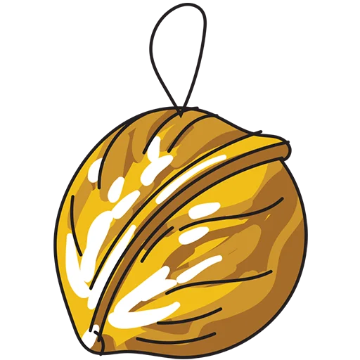 🌰 Стикер «Christmas decorations» для Telegram
