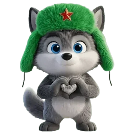 🐺 Стикер «Новогодний Волчок» для Telegram
