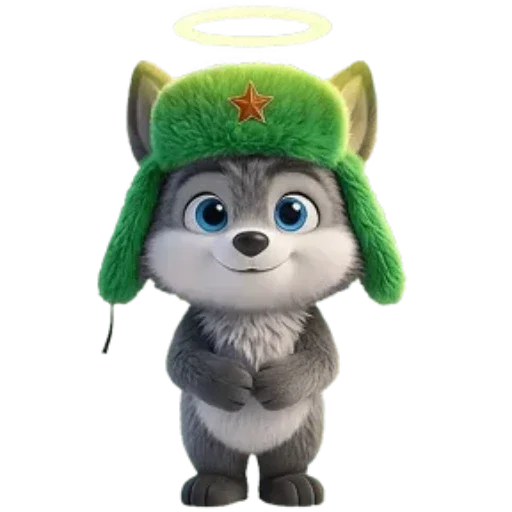 🐺 Стикер «Новогодний Волчок» для Telegram