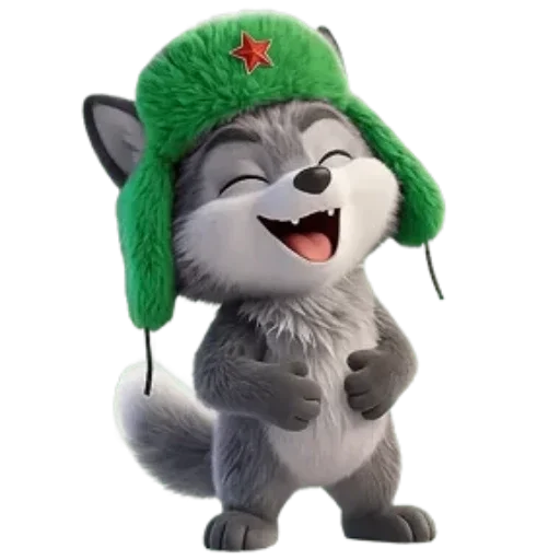 🐺 Стикер «Новогодний Волчок» для Telegram