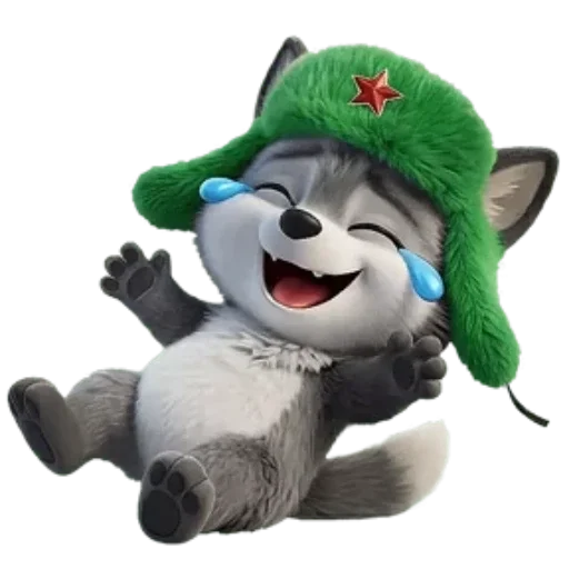 🐺 Стикер «Новогодний Волчок» для Telegram