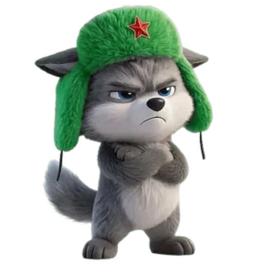 🐺 Стикер «Новогодний Волчок» для Telegram