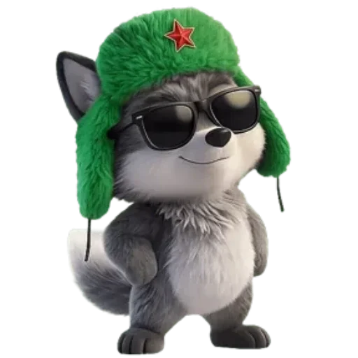 🐺 Стикер «Новогодний Волчок» для Telegram