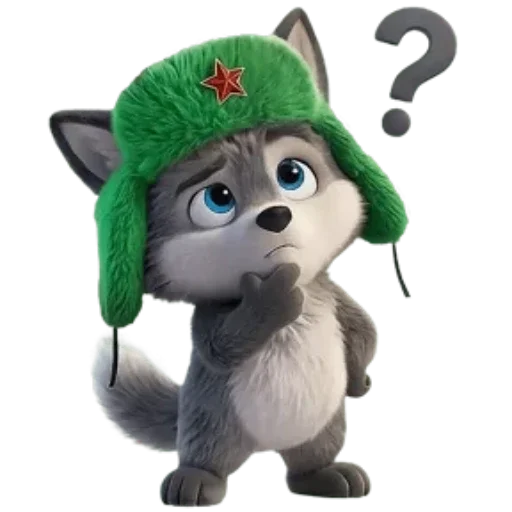 🐺 Стикер «Новогодний Волчок» для Telegram