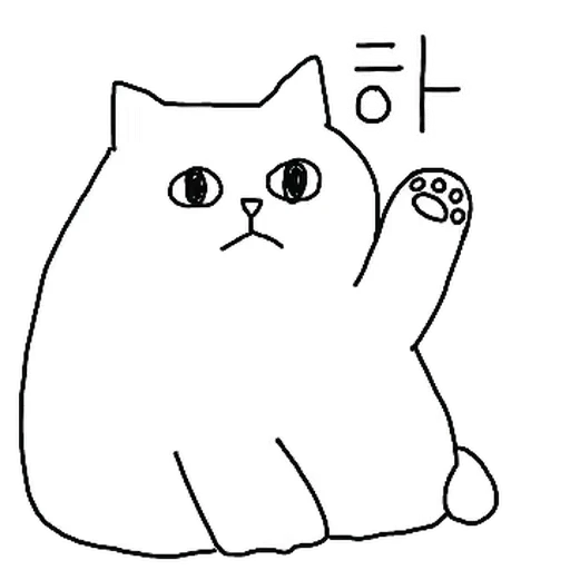 Стикерпак Kakao Cat для Telegram