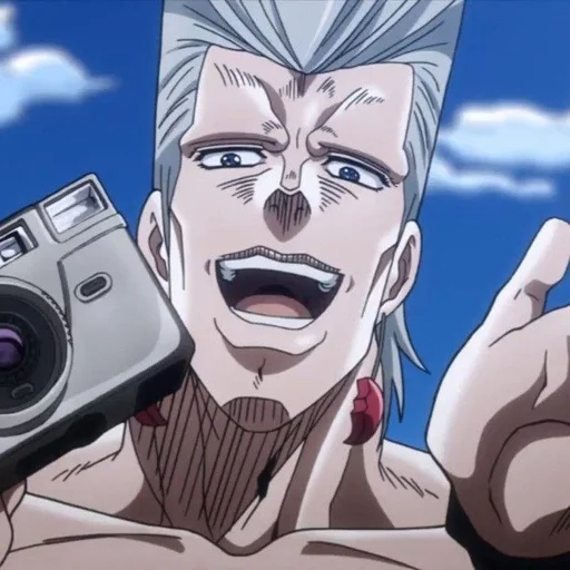 😔 Стикер «Jean Pierre Polnareff» для Telegram