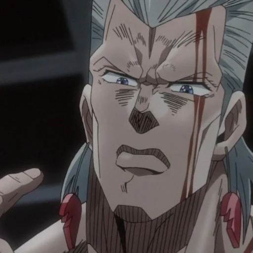 😔 Стикер «Jean Pierre Polnareff» для Telegram
