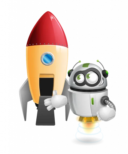 🚀 Стикер «Боты канала» для Telegram