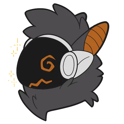 😵 Стикер «Xyan Protogen» для Telegram