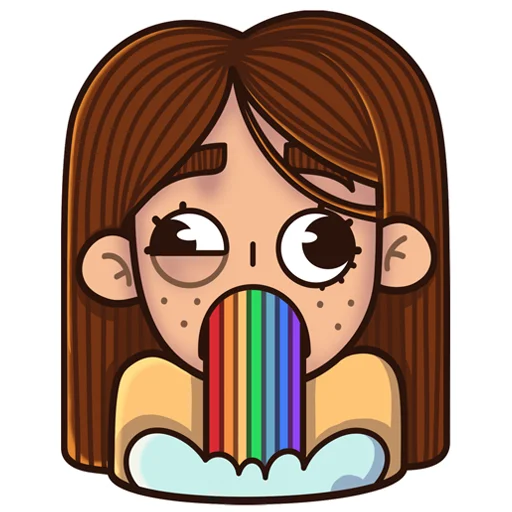 🌈 Стикер «Мирра» для Telegram