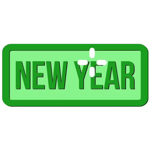 Стикер 14 New Year #newyear #status #decor
