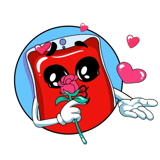 😘 Стикер «Я донор» для Telegram