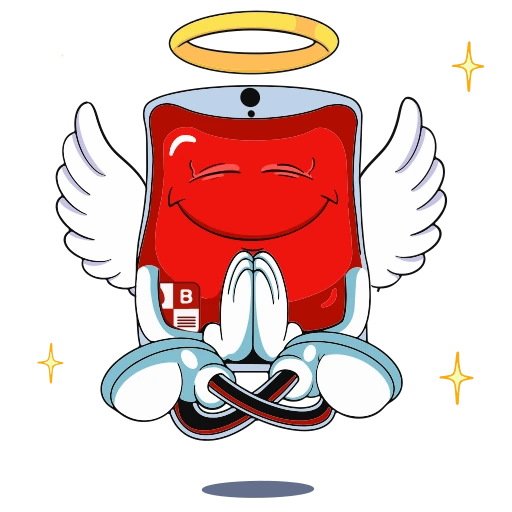 😇 Стикер «Я донор» для Telegram