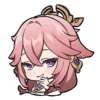 🦊 Эмодзи «yae miko emoji» для Telegram