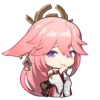 🦊 Эмодзи «yae miko emoji» для Telegram