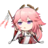 🦊 Эмодзи «yae miko emoji» для Telegram