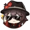 👻 Эмодзи «yae miko emoji» для Telegram
