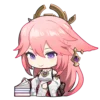 🦊 Эмодзи «yae miko emoji» для Telegram