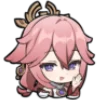 🦊 Эмодзи «yae miko emoji» для Telegram