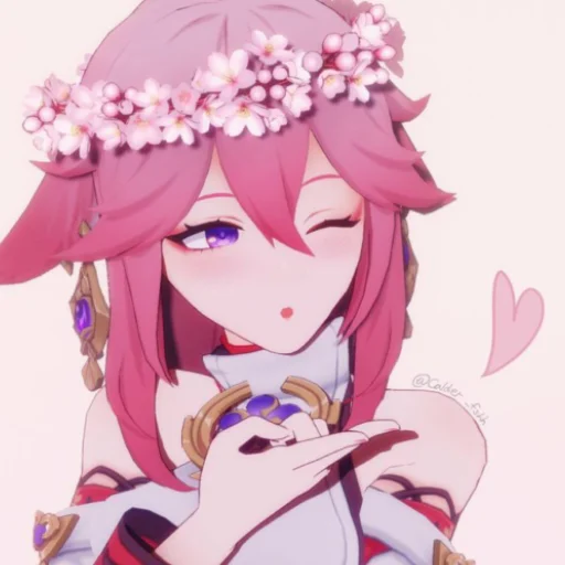 🌸 Стикер «Yae Miko» для Telegram