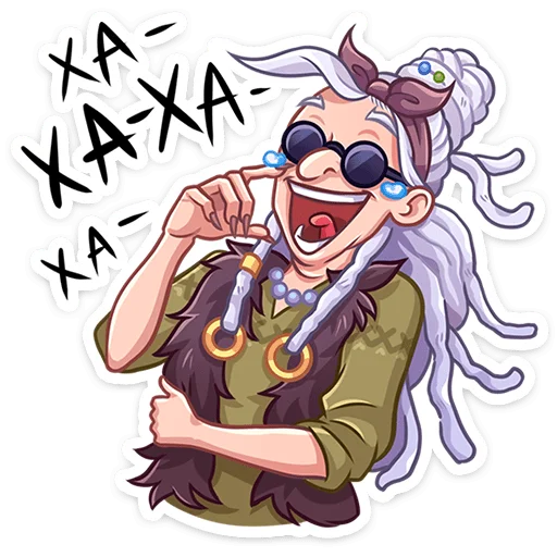 🤣 Стикер «Яга Константиновна» для Telegram