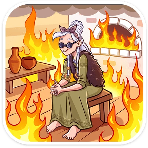 ⭐ Стикер «Яга Константиновна» для Telegram