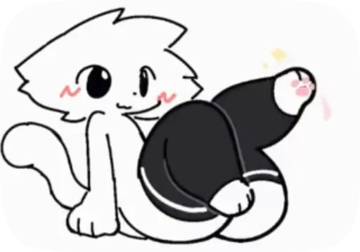 🦵 Стикер «Я котёнок 3» для Telegram