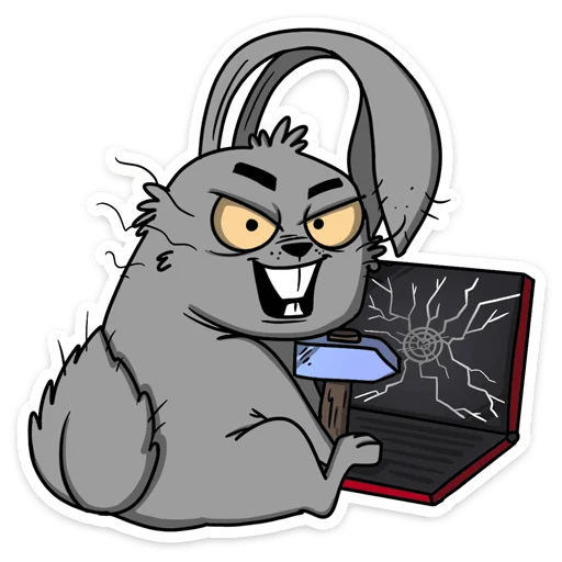 😠 Стикер «Заяц Яков» для Telegram
