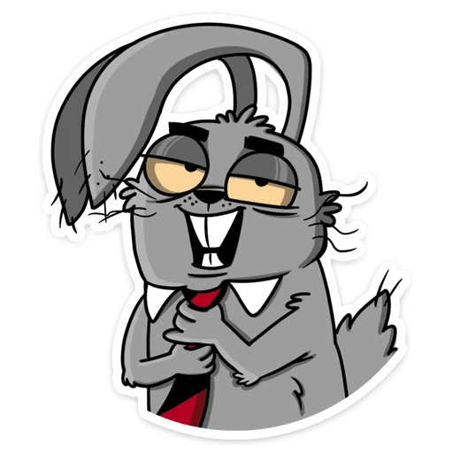 😈 Стикер «Заяц Яков» для Telegram