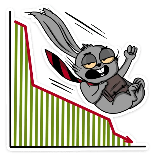 📉 Стикер «Заяц Яков» для Telegram