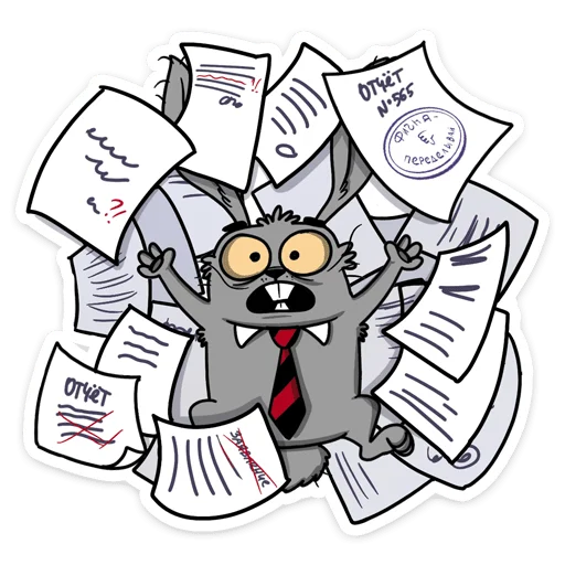 🗒 Стикер «Заяц Яков» для Telegram