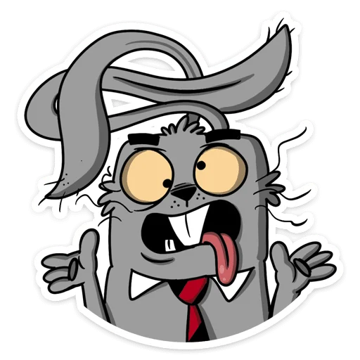 🤷 Стикер «Заяц Яков» для Telegram