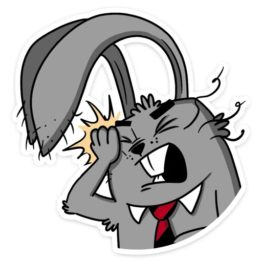 🤦 Стикер «Заяц Яков» для Telegram