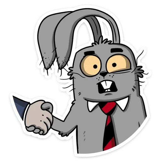 🤝 Стикер «Заяц Яков» для Telegram