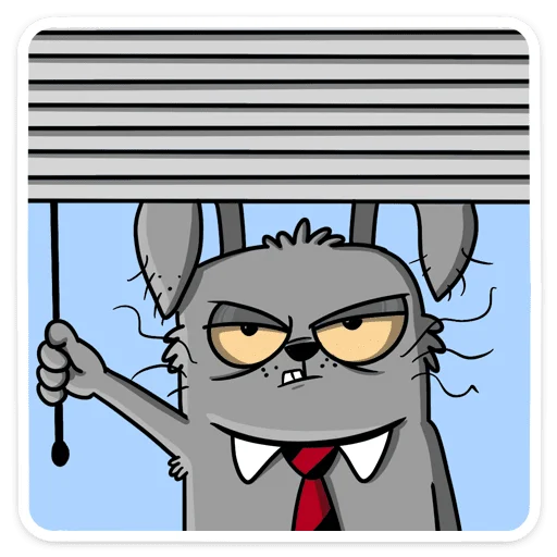 😠 Стикер «Заяц Яков» для Telegram