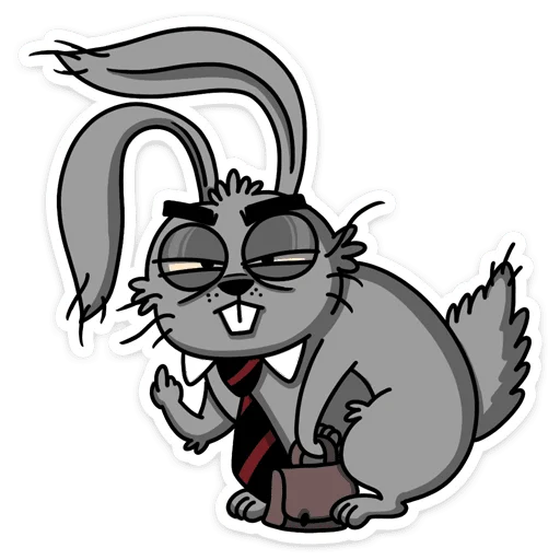 🖕 Стикер «Заяц Яков» для Telegram
