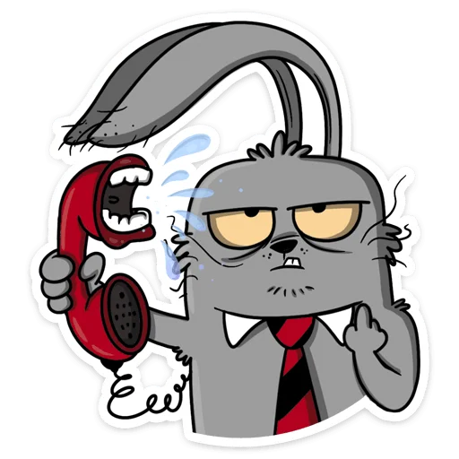 😑 Стикер «Заяц Яков» для Telegram