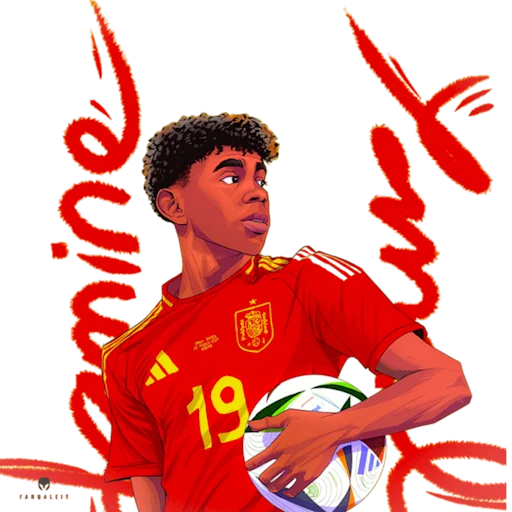🇪🇸 Стикер «Lamine Yamal Nasraoui Ebana» для Telegram