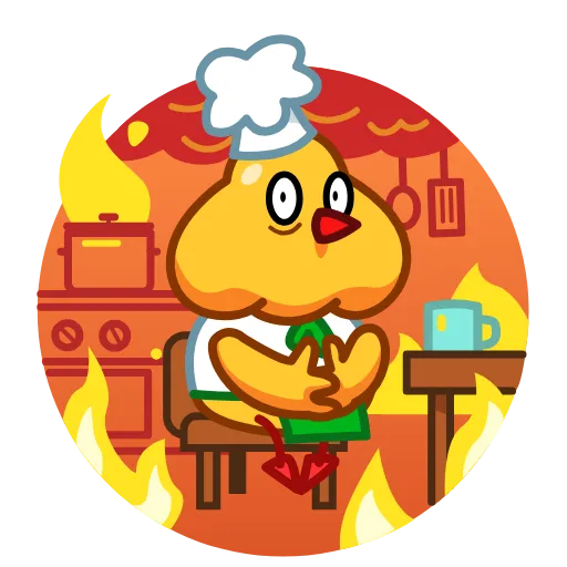 😰 Стикер «Cocky Cook» для Telegram
