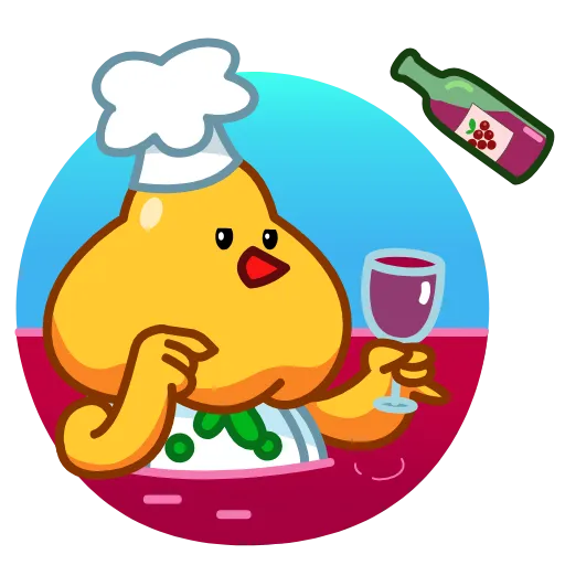 🍷 Стикер «Cocky Cook» для Telegram