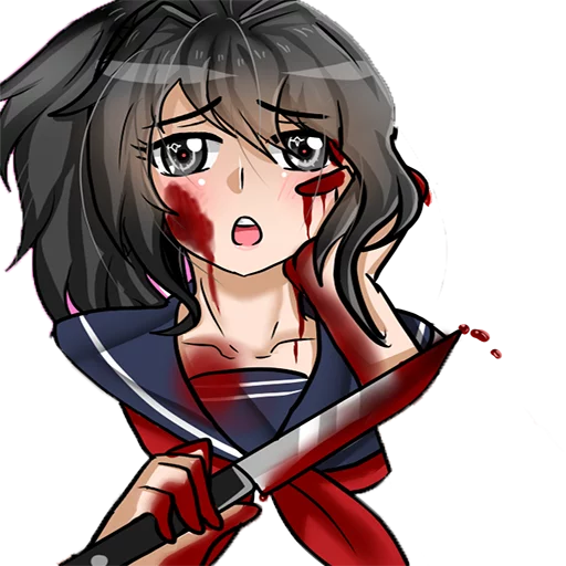 🔪 Стикер «Yandere-chan» для Telegram