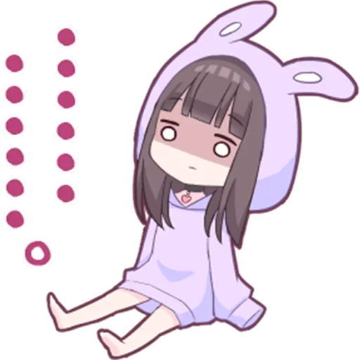 🤭 Стикер «Яндере-тян Yandere-chan» для Telegram