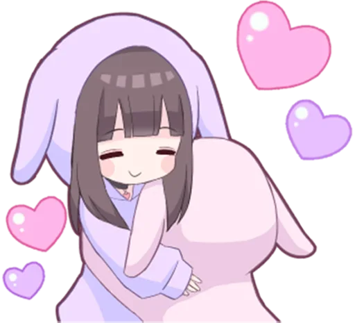 🤗 Стикер «Яндере-тян Yandere-chan» для Telegram