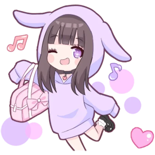 👋 Стикер «Яндере-тян Yandere-chan» для Telegram